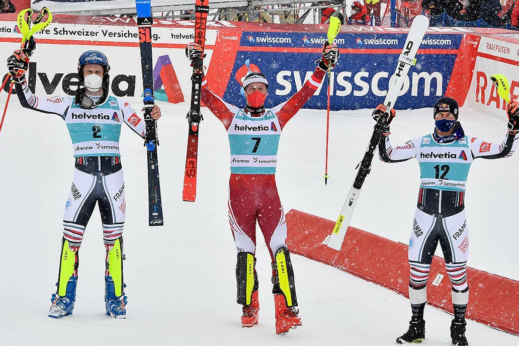 Østrigske Manuel Feller sluttede World Cup-sæsonen med slalomsejr